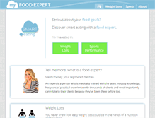 Tablet Screenshot of myfoodexpert.com